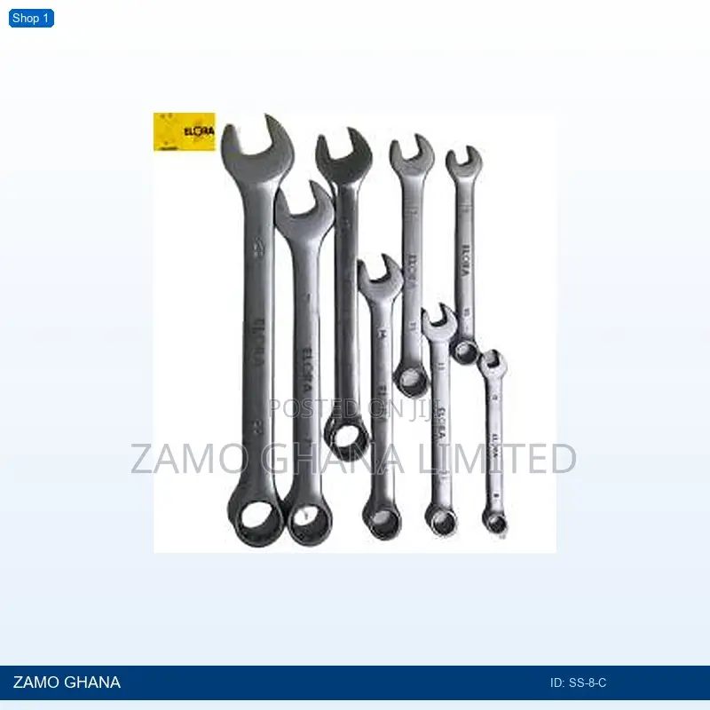 Wagener Combination Spanner Set 8pcs 8-22mm - Ss-8-C