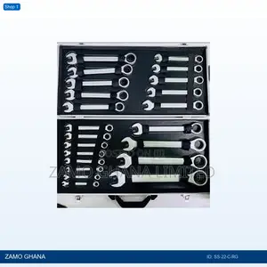 Combination Spanner Set 22pcs Ratchet Gear 6-32mm - Ss-22-C-Rg