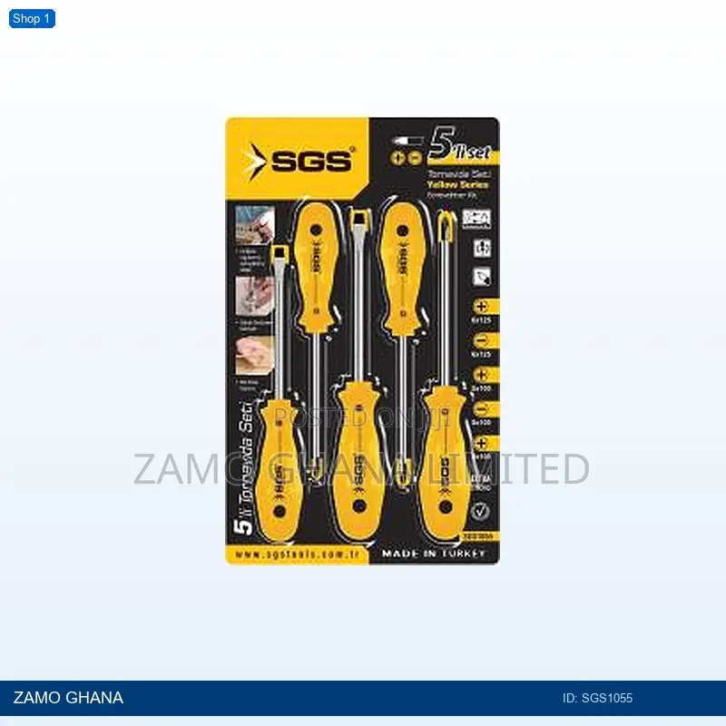Screw Driver Yellow Series Set 5pcs - Sgs1055