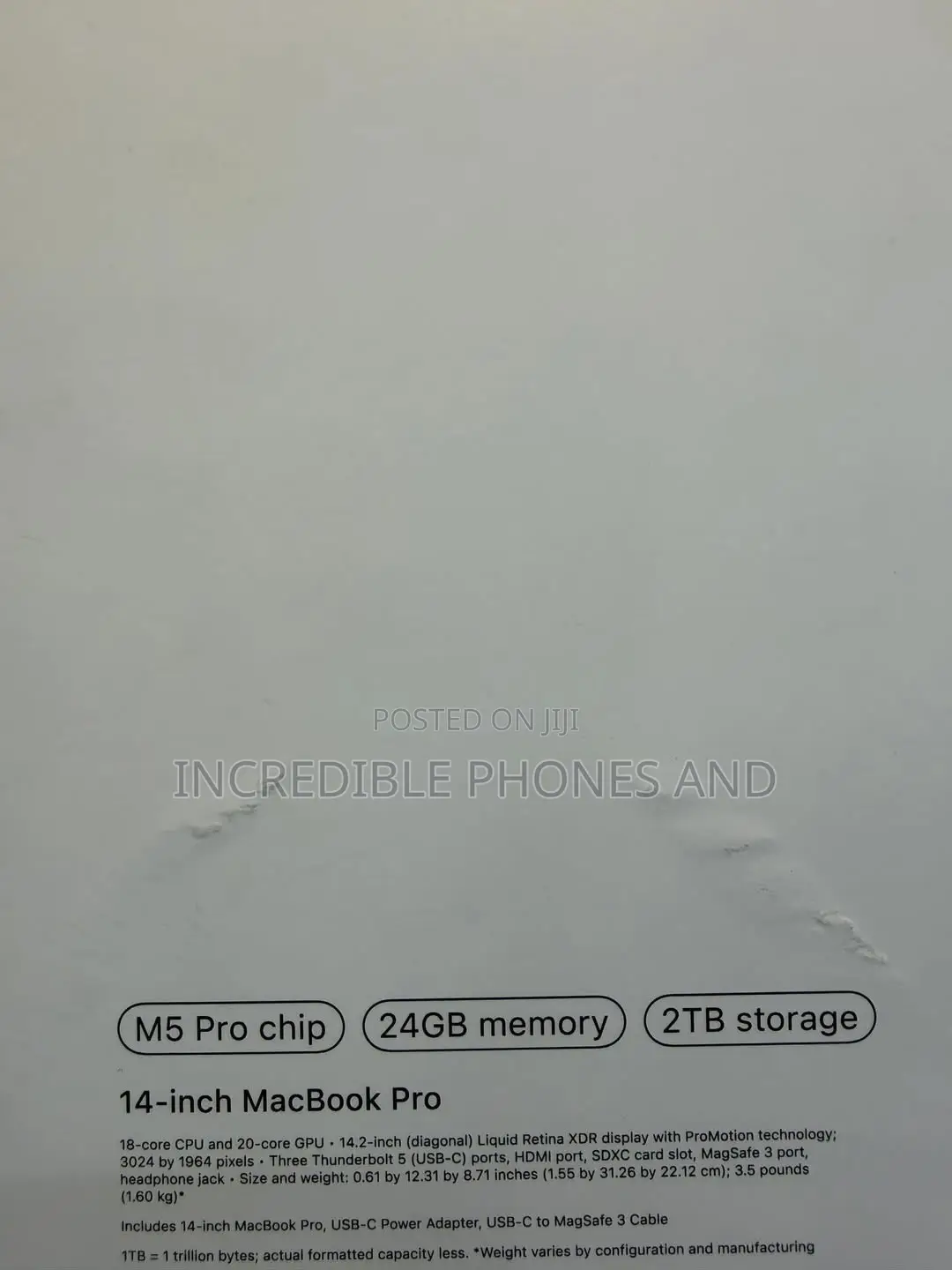 New Laptop Apple MacBook Pro 2025 M5 14-inch 24GB Apple M5 Pro SSD 2T