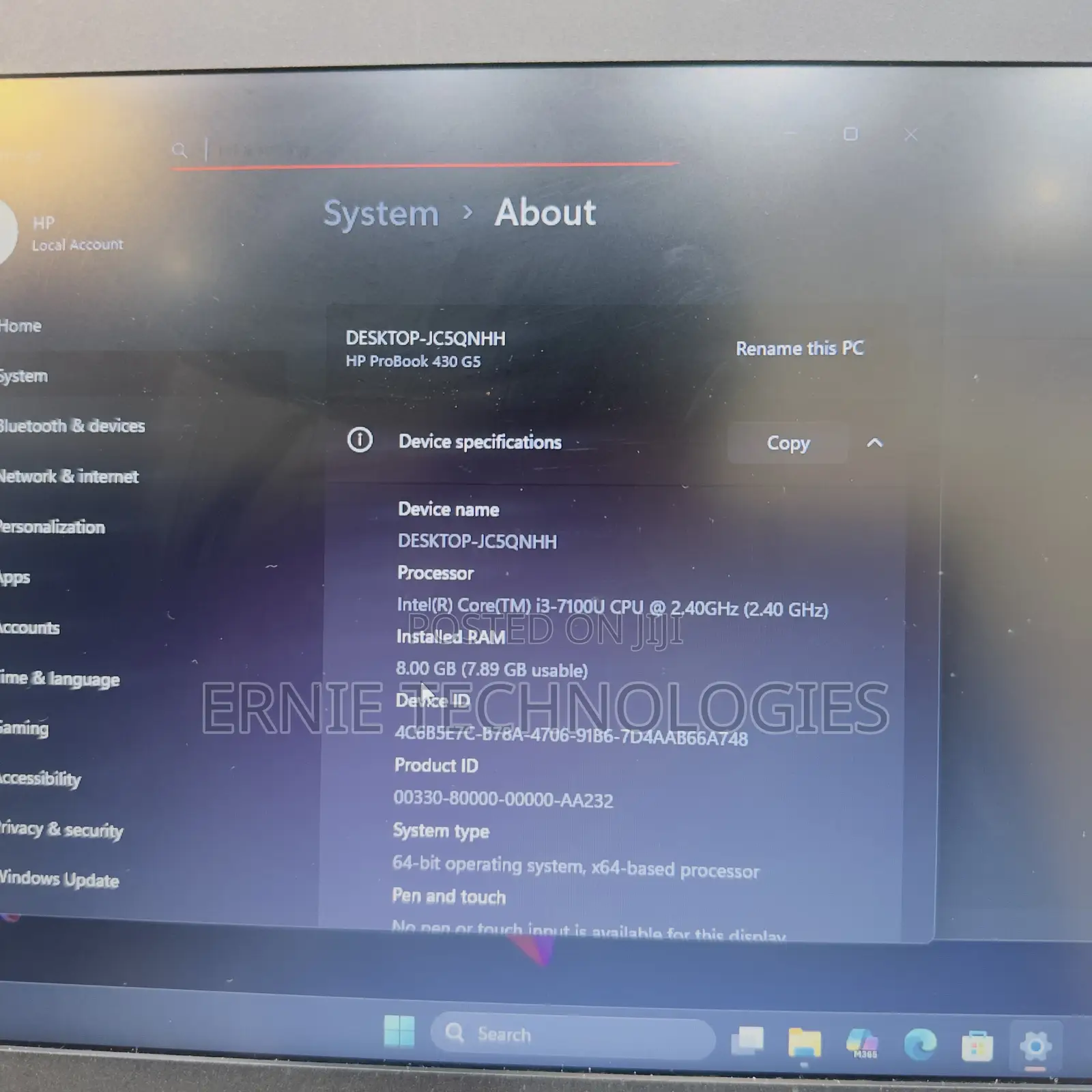 Laptop HP ProBook 430 G5 8GB Intel Core i3 SSD 128GB
