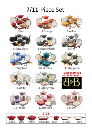 7-Piece Cast Iron Saucepan Set
