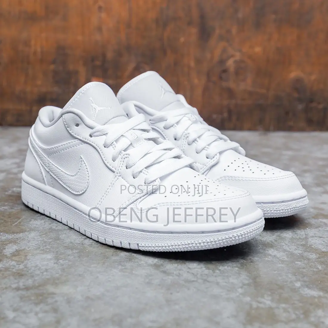 Original Nike Jordan 1 Low All White