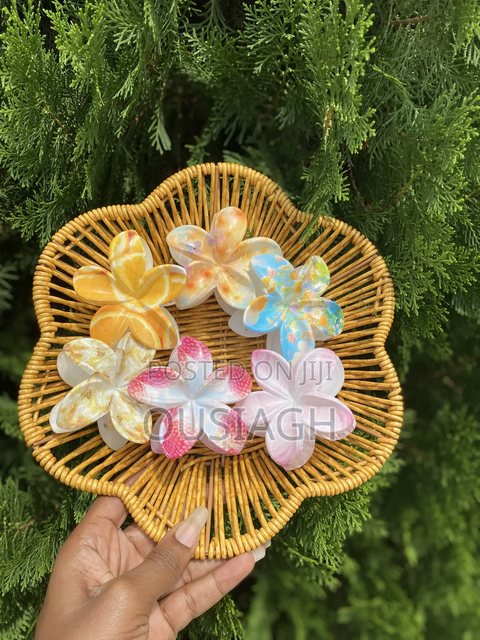 Flower Claw Clips