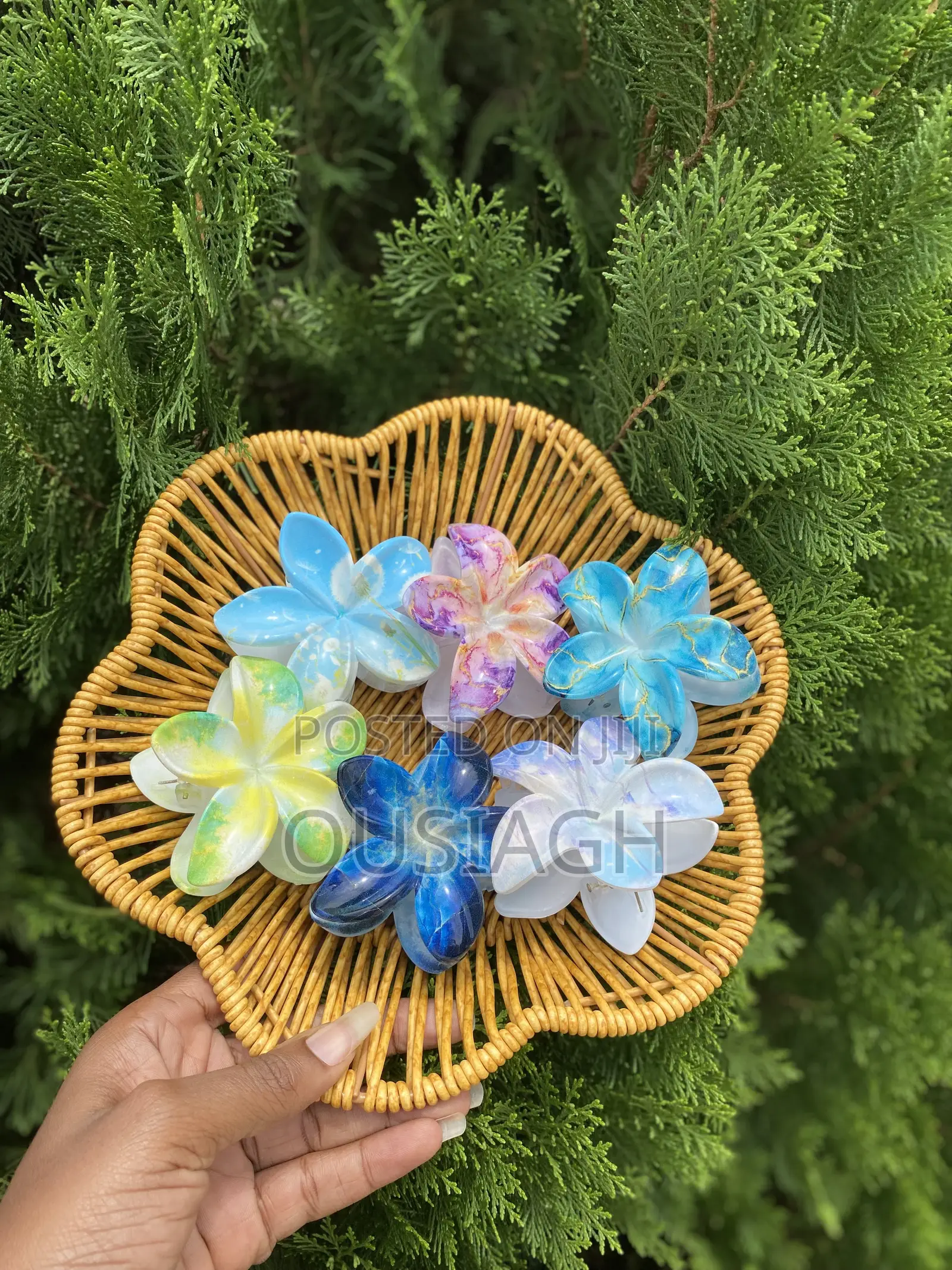 Flower Claw Clips