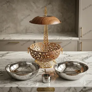 8.0l Woodlike Plated Stainless Steel Chaffing Dish