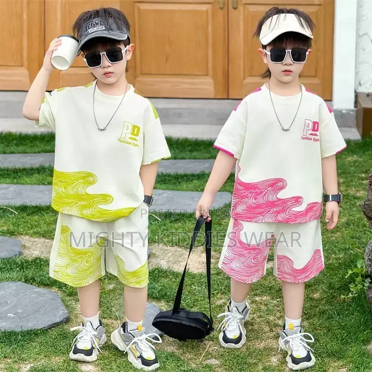 Boys Style Kidsren's Trendy Short-Sleeved Two-Piece Set Age 3-5yrs