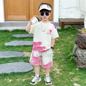 Boys Style Kidsren's Trendy Short-Sleeved Two-Piece Set Age 3-5yrs