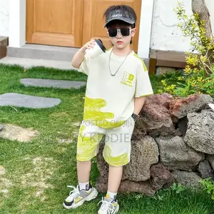 Boys Style Kidsren's Trendy Short-Sleeved Two-Piece Set Age 3-5yrs