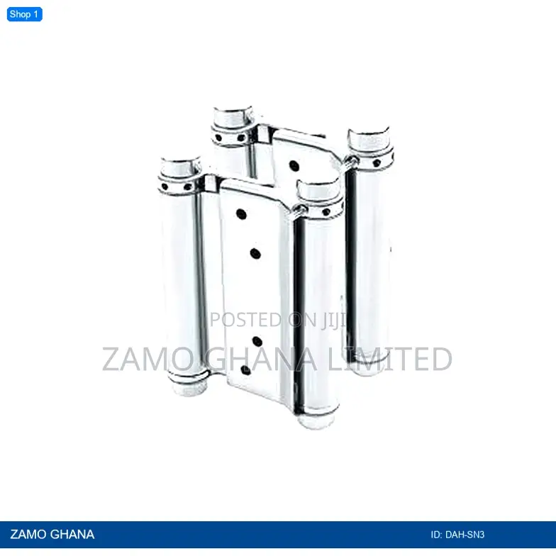 Double Action Spring Hinges 3 Inch Silver - Dah-Sn3