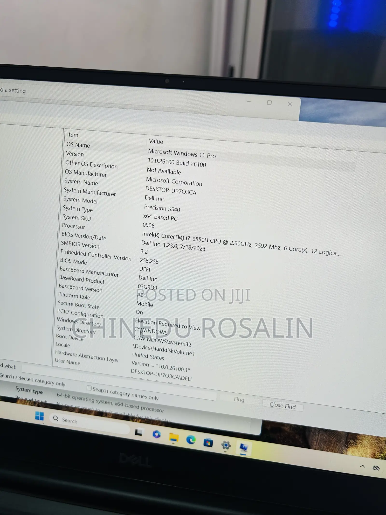Laptop Dell Precision 15 5540 32GB Intel Core i7 SSD 512GB