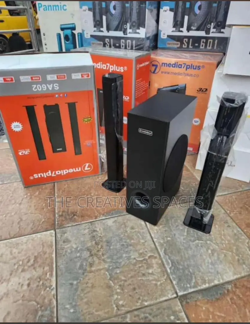 Media 7plus Sound Bar System and Wireless Subwoofer