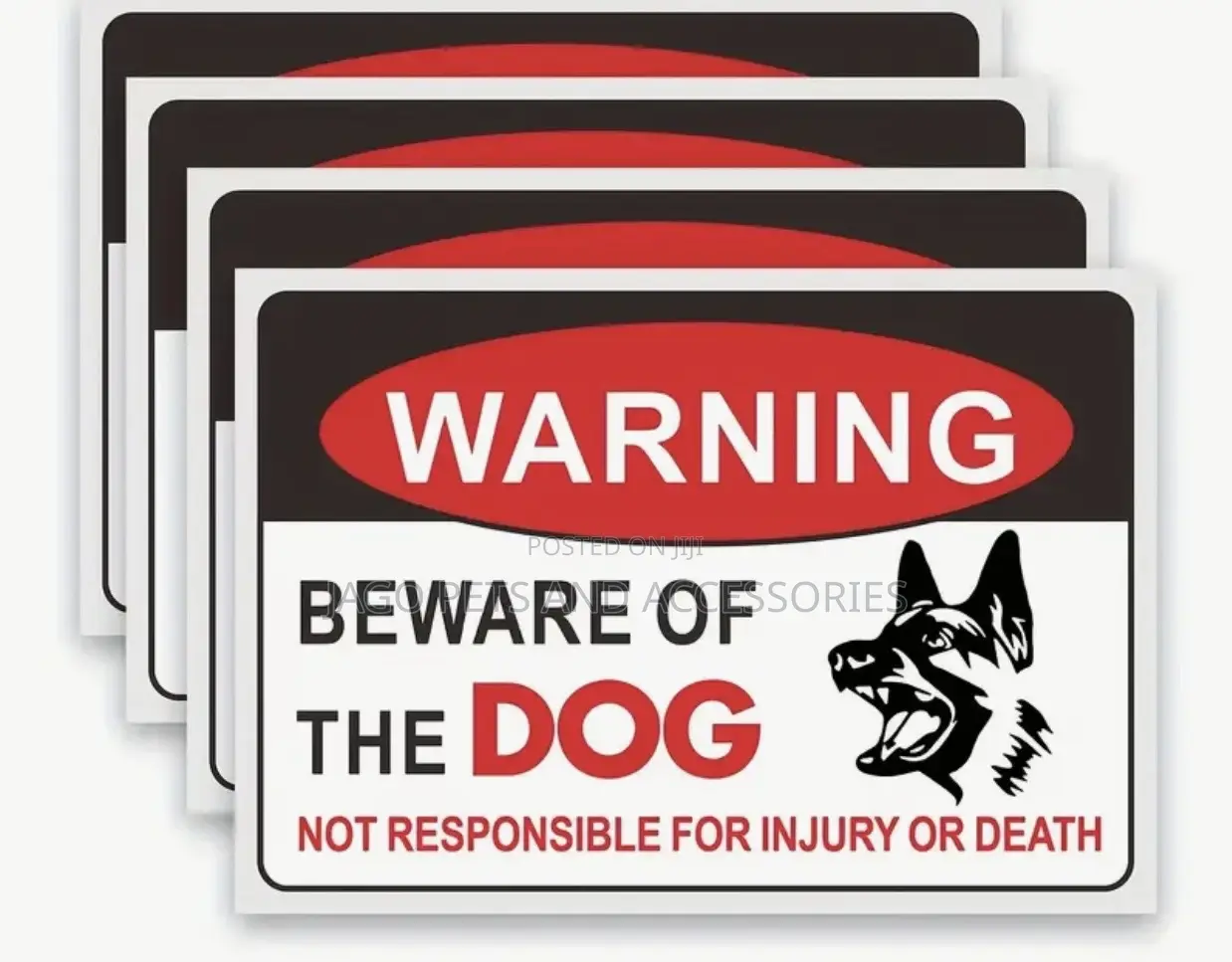 Beware of Dog Sticker