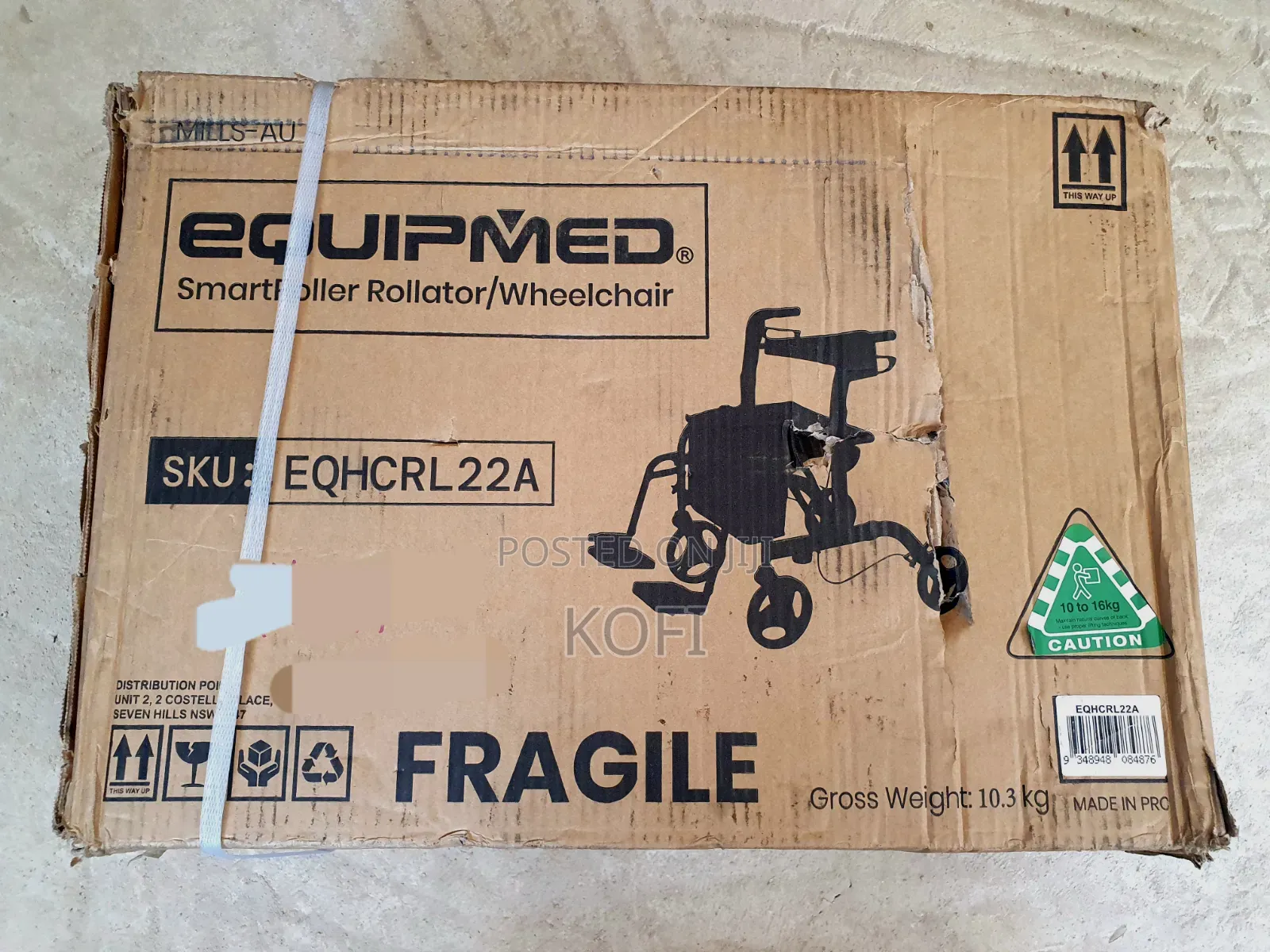 Folding Rollator Adjustable Wheelchair