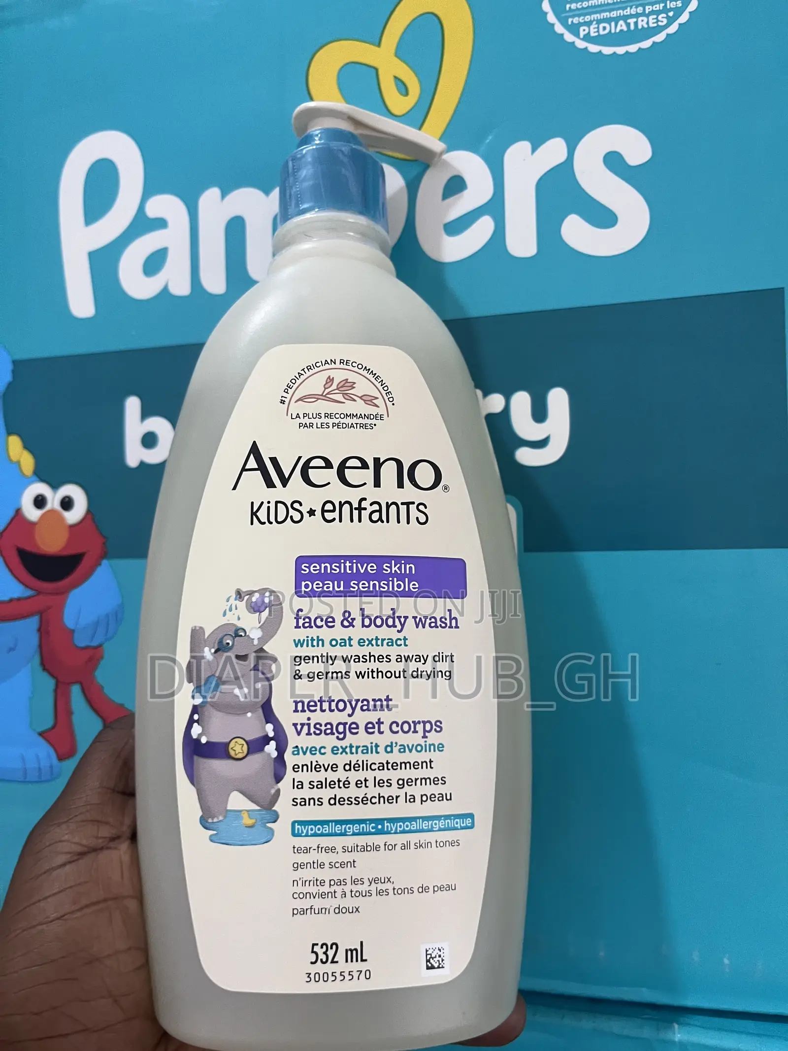 Aveeno Kids Gentle Face and Body Wash for Sensitive Skin, 18 Fl Oz