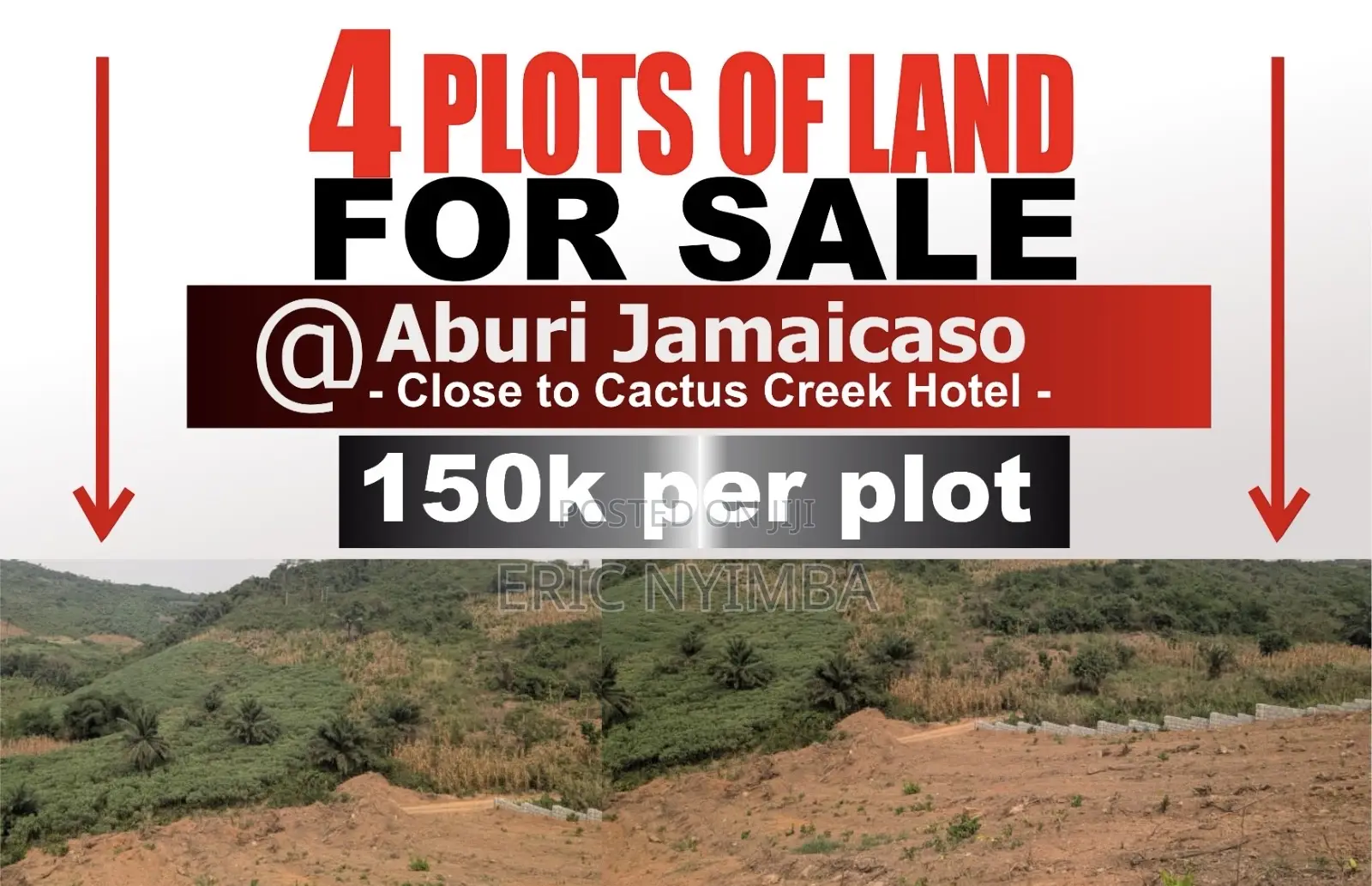 4plots of Land for Sale at Aburi Jamaicaso 2plots at Bawaleshie Down