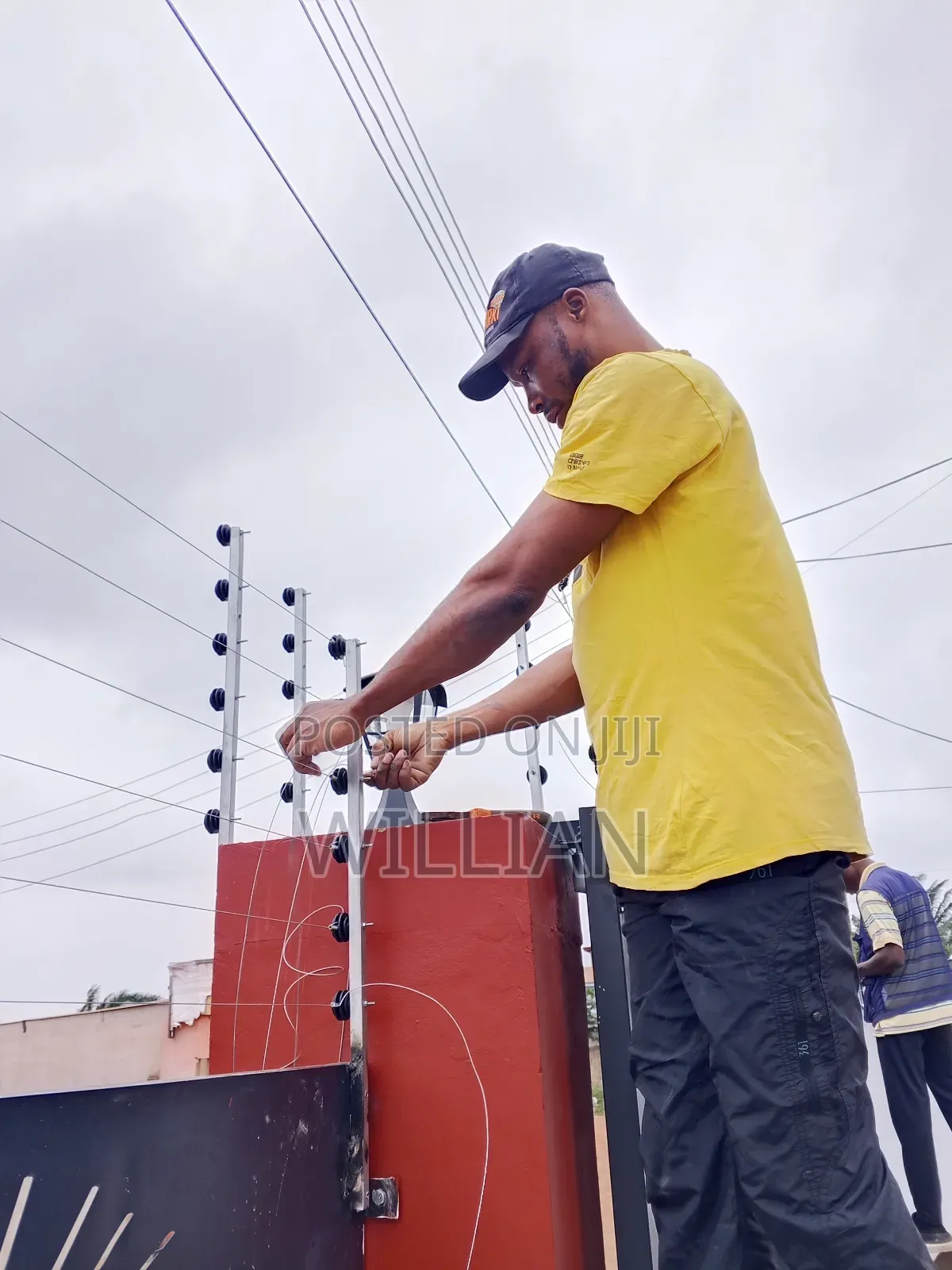 Electric Fence Work Installation