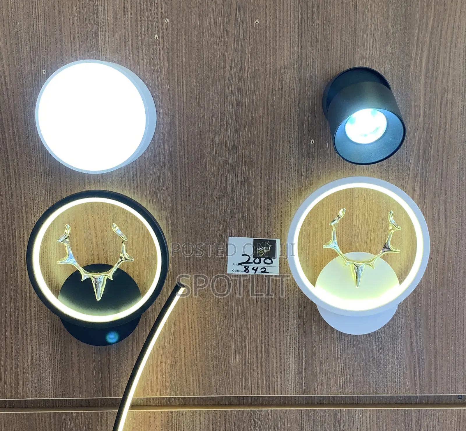 Nordic-Style Deer Head Led Wall Lights
