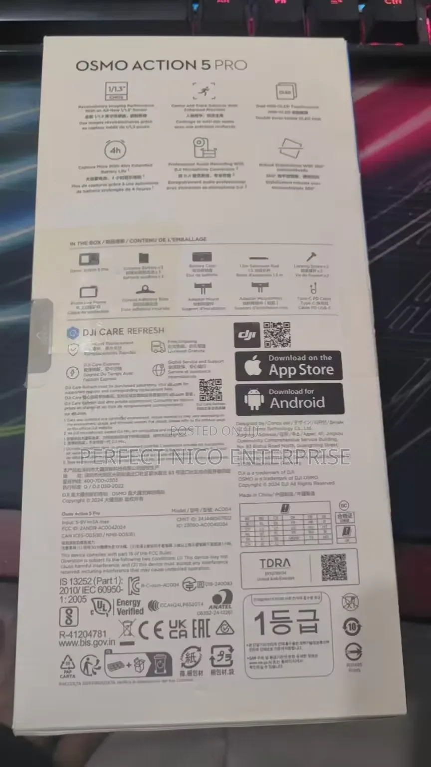 Dji Osmo Action 5 Pro Camera – Full Kit (3 Batteries + Accessories)