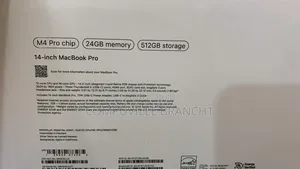 New Apple MacBook Pro 2024 M4 Pro 14-inch 24GB Apple M4 Pro SSD 512GB