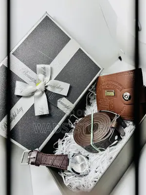 Luxury Men’S Gift Set – Watch, Belt, Wallet Gift Box