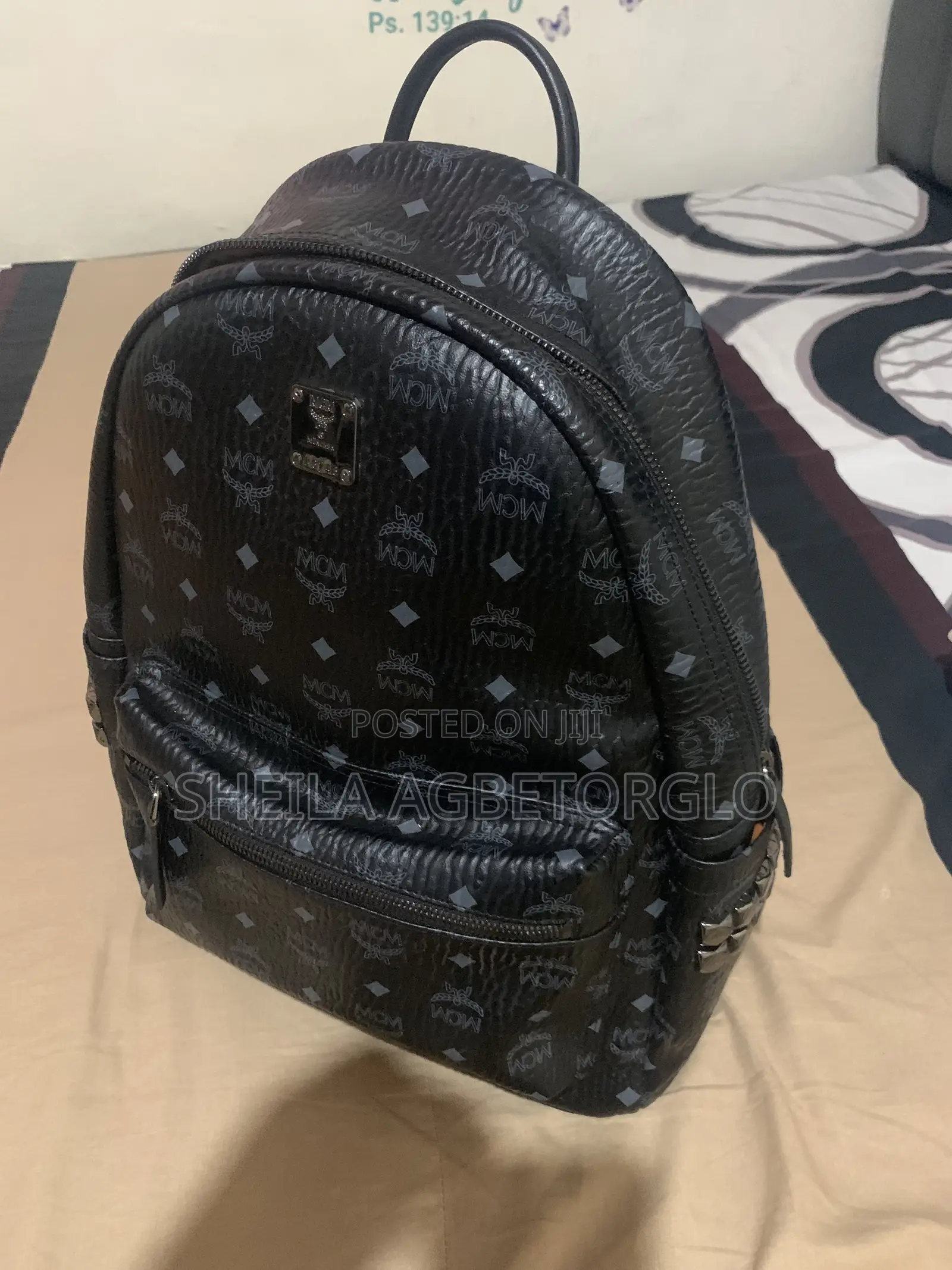MCM Black Monogram Backpack – Stylish Luxury Designer Bag