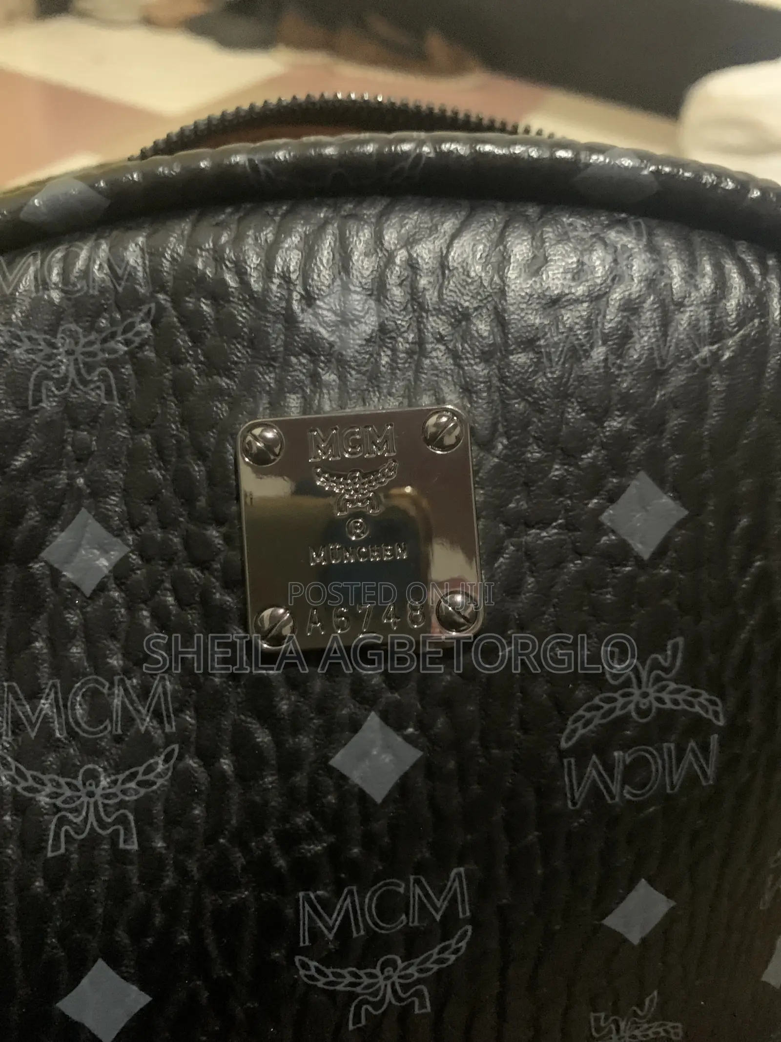 MCM Black Monogram Backpack – Stylish Luxury Designer Bag