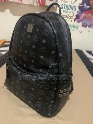 MCM Black Monogram Backpack – Stylish Luxury Designer Bag