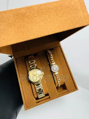 Luxury Ladies Watch Bracelet Gift Set – Gold Edition
