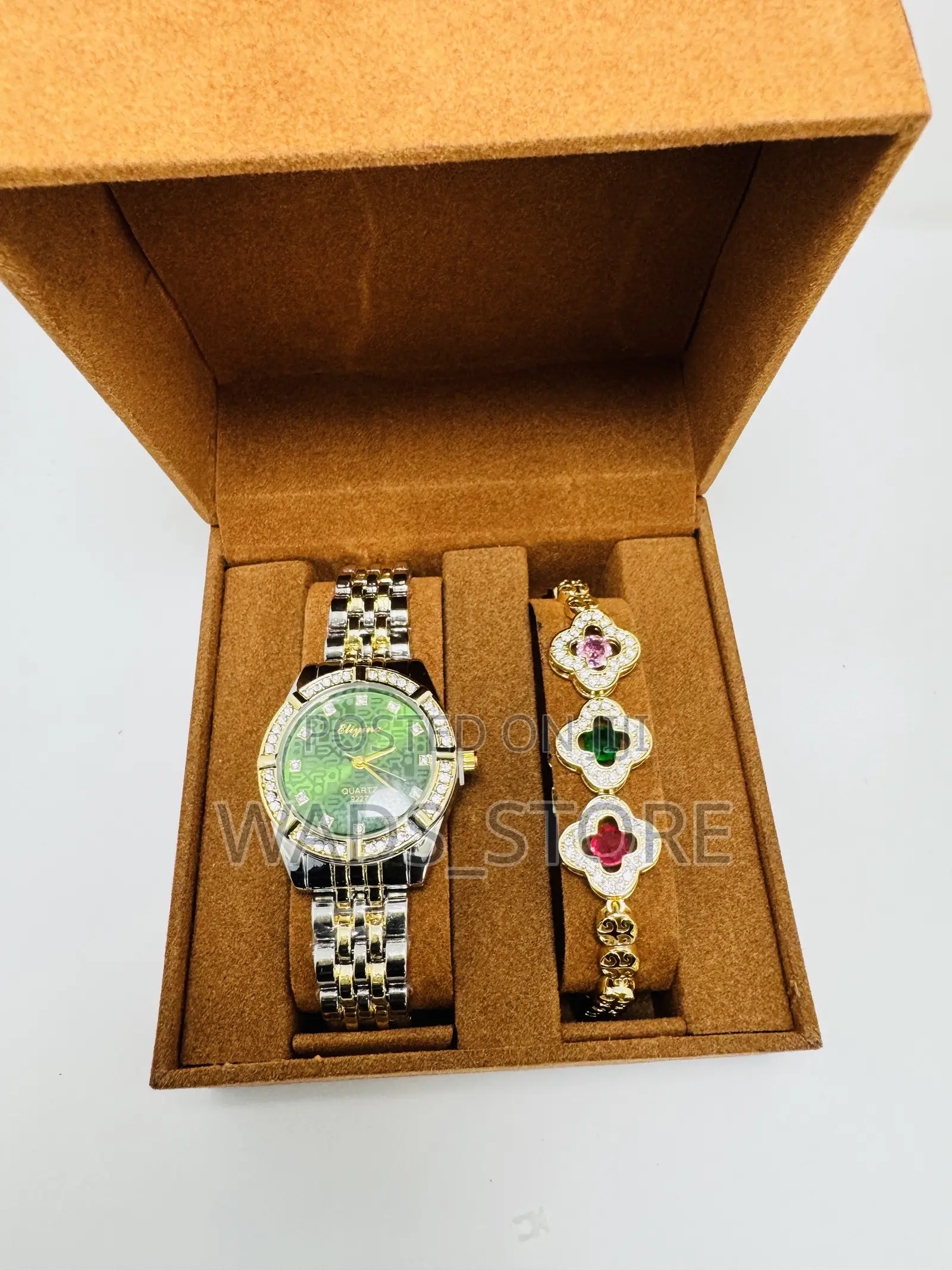 Luxury Ladies Watch Bracelet Gift Set – Gold Edition
