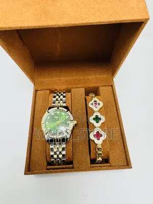 Luxury Ladies Watch Bracelet Gift Set – Gold Edition