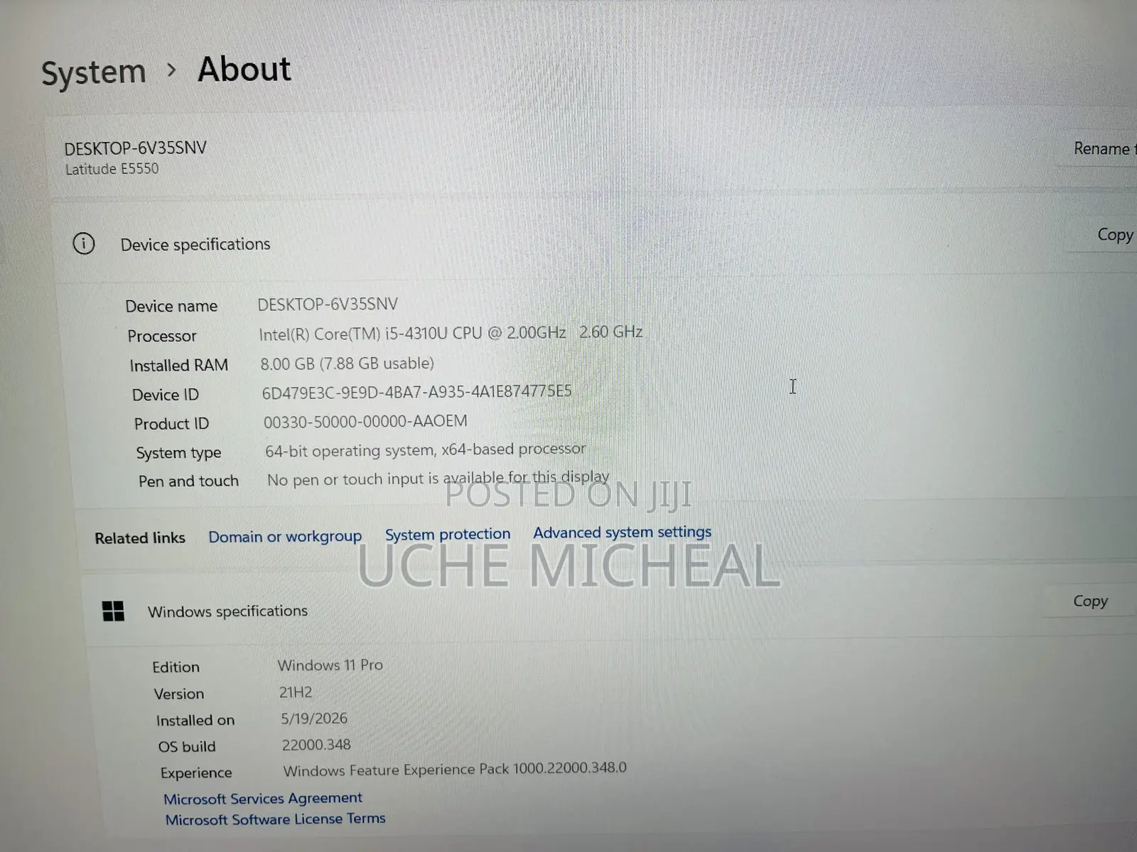 Laptop Dell Latitude 5550 8GB Intel Core i5 SSD 256GB