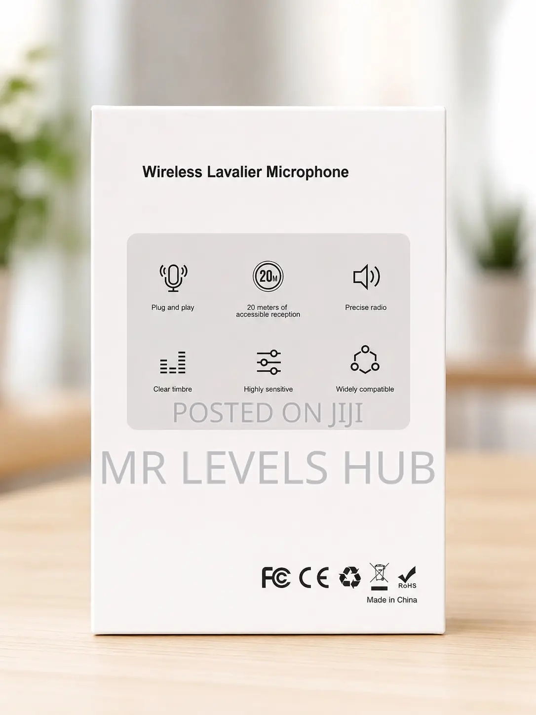 Wireless Lavalier Microphone for Vlog, Interview, Live Recording