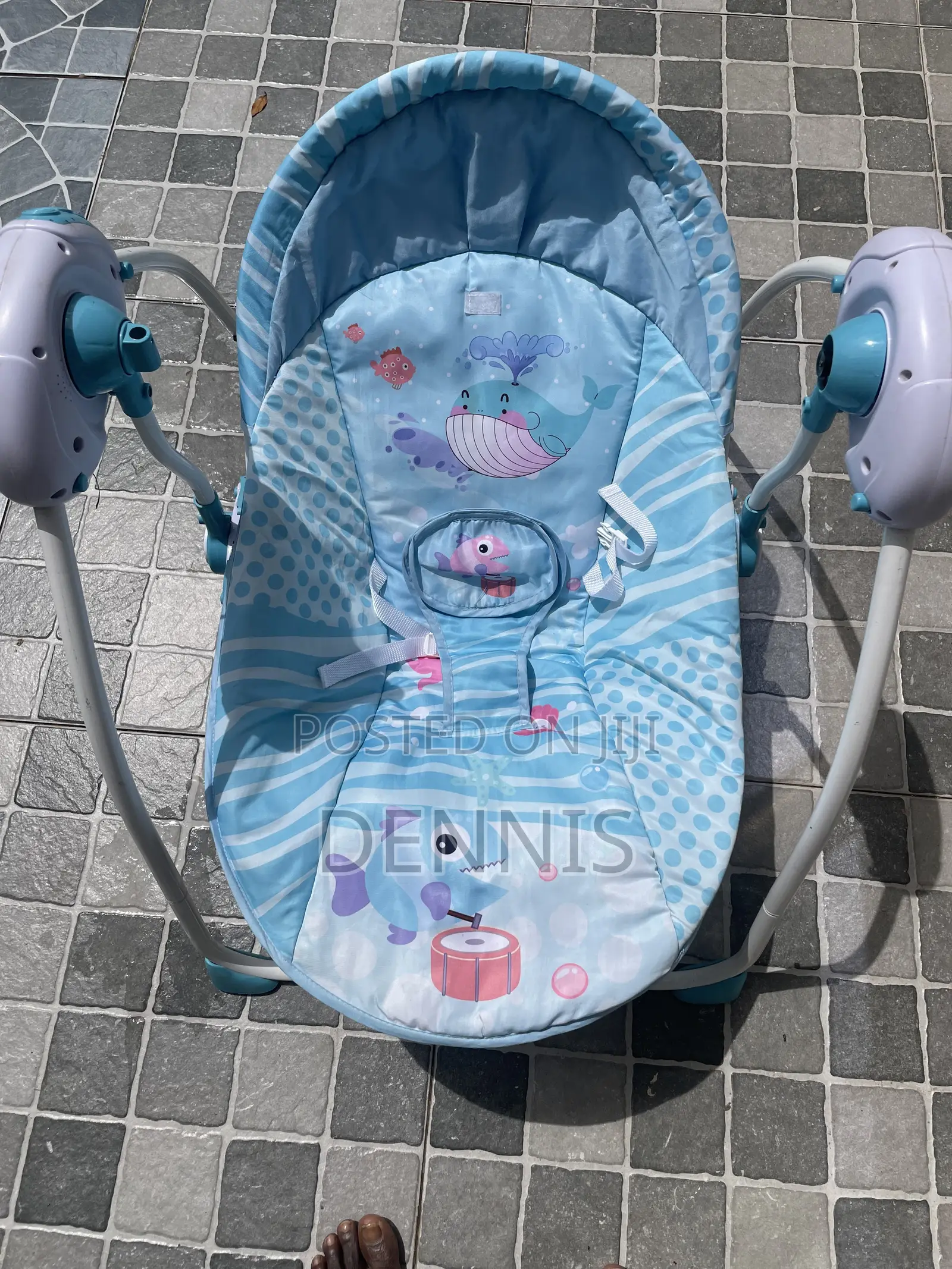 Slightly Used 2 in 1 Baby Swing, With Music and Rocker
