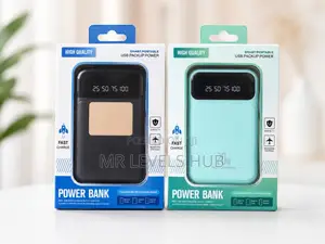 20w Fast Charging Power Bank – Portable Usb Backup Battery Pack