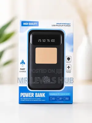 20w Fast Charging Power Bank – Portable Usb Backup Battery Pack