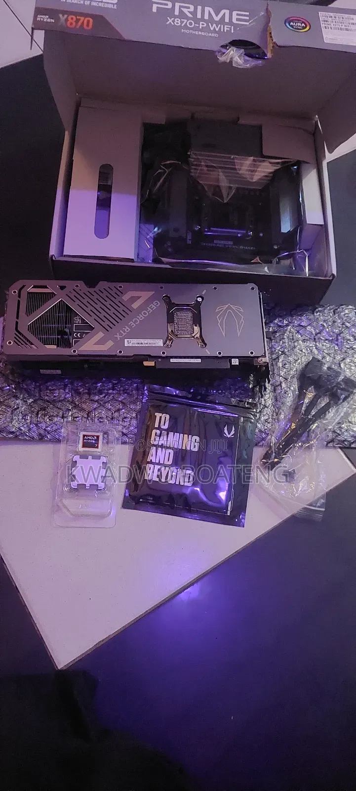 RTX 5080 Plus X870 Mother Plus Rsyen 7 9800x3d