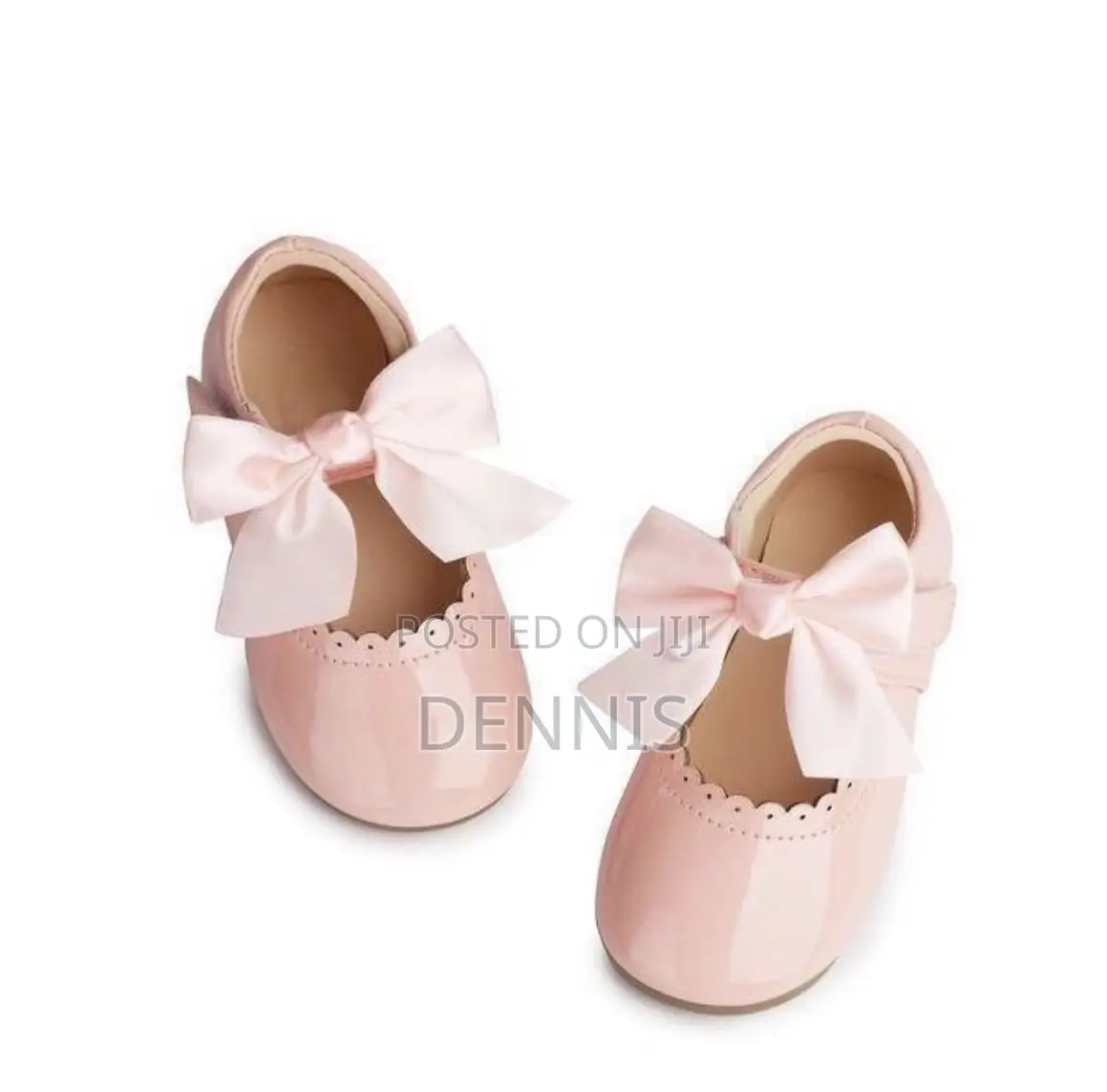 Baby Girls Shoes Cute Bow Patent Leather Princess Shoes - Pink
