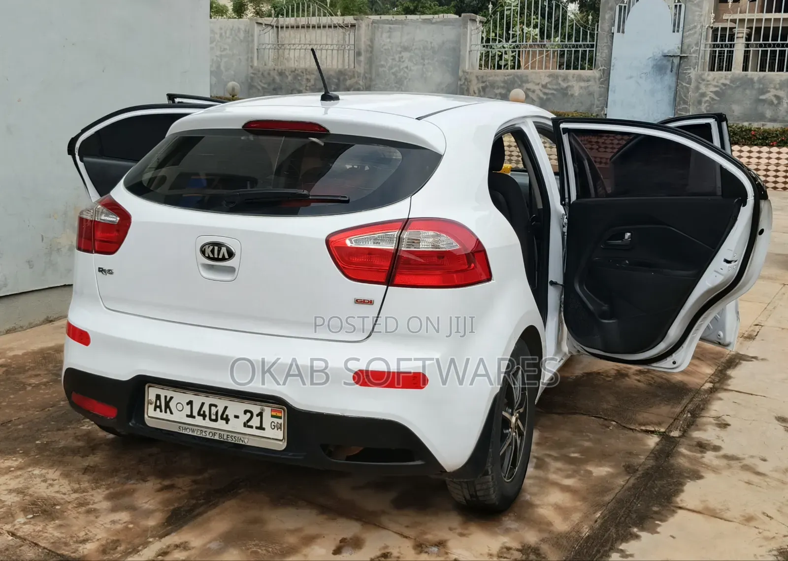 Kia Rio EX 4dr Hatchback (1.6L 4cyl 6A) 2013 White