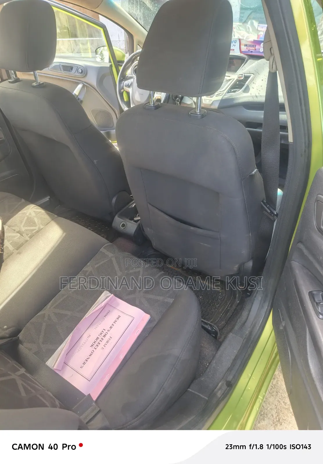 Ford Fiesta SEL 2011 Green
