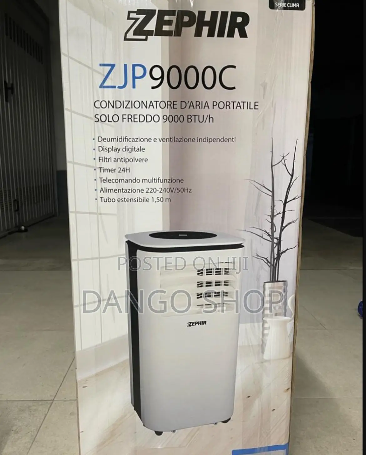 Portable 9000 Btu Air Conditioner With Timer – Zephir