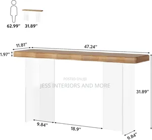 Console Table (Acrylic Legs)