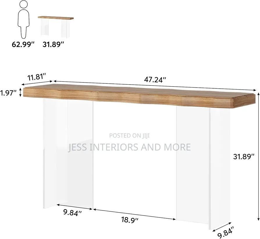 Console Table (Acrylic Legs)