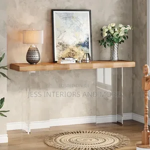 Console Table (Acrylic Legs)