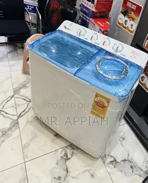 Authentic Zara 11kg Transparent Lid Electric Washing Machine(White)