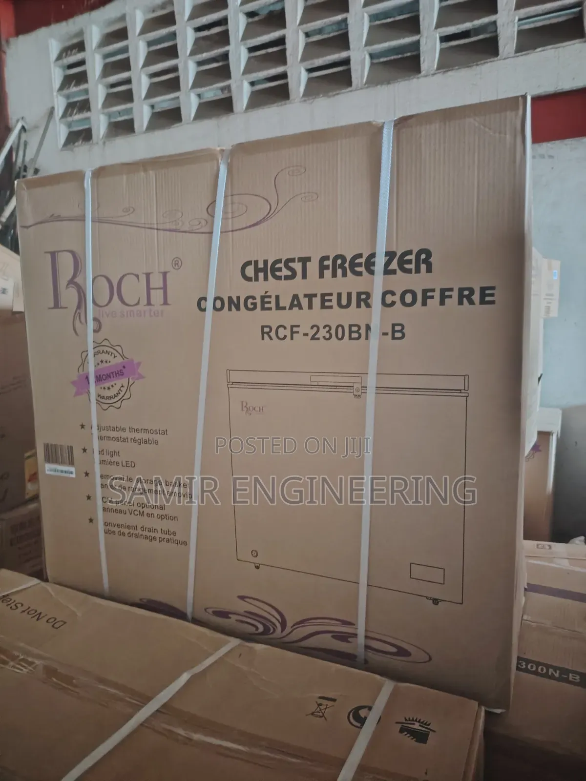 Roch 200l Chest Freezer (Rcf-230n-B) – Premium Sliding Glass Top