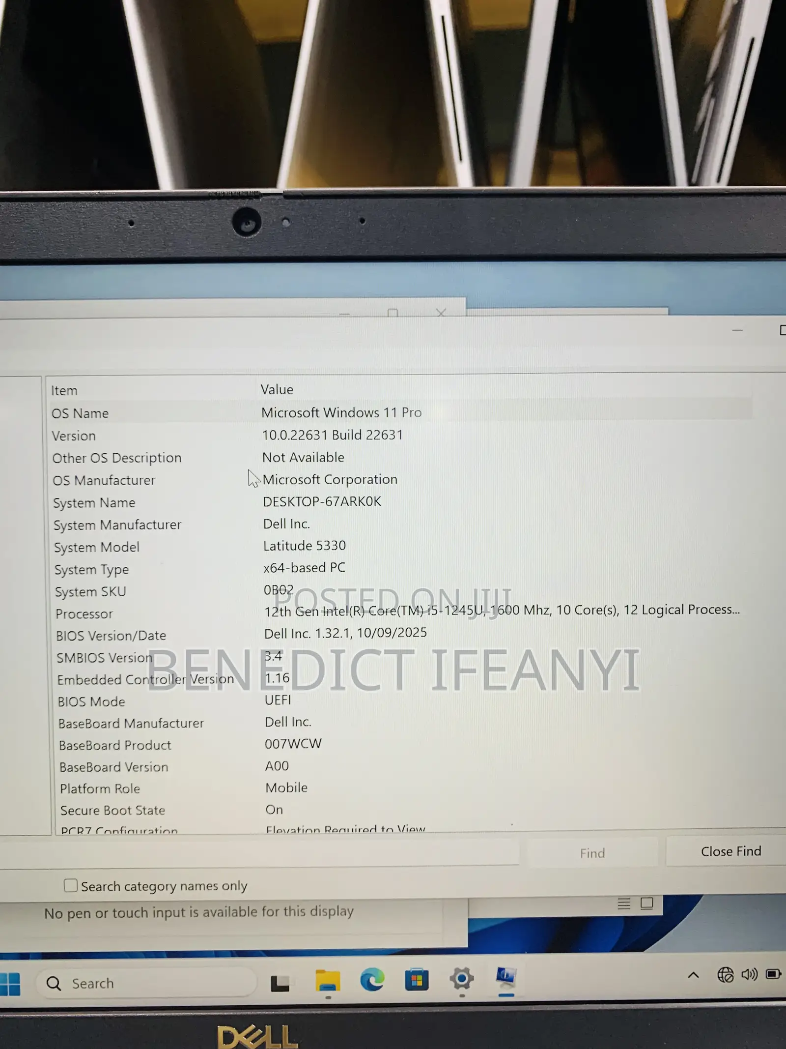 Laptop Dell Latitude 5330 16GB Intel Core i5 SSD 512GB
