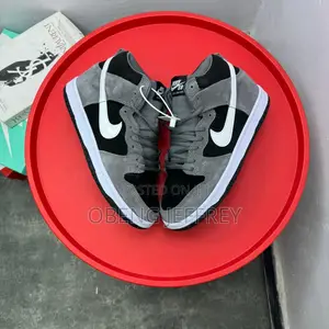 Original Nike Sb Dunk High Pro Gray/White