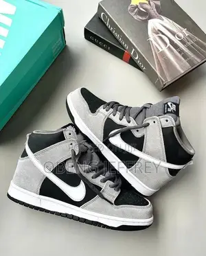 Original Nike Sb Dunk High Pro Gray/White