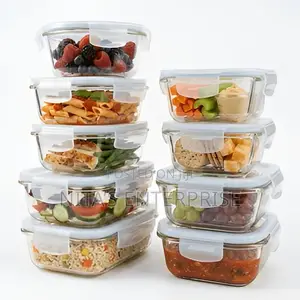 12pcs Borosilicate Glass Storage Bowls